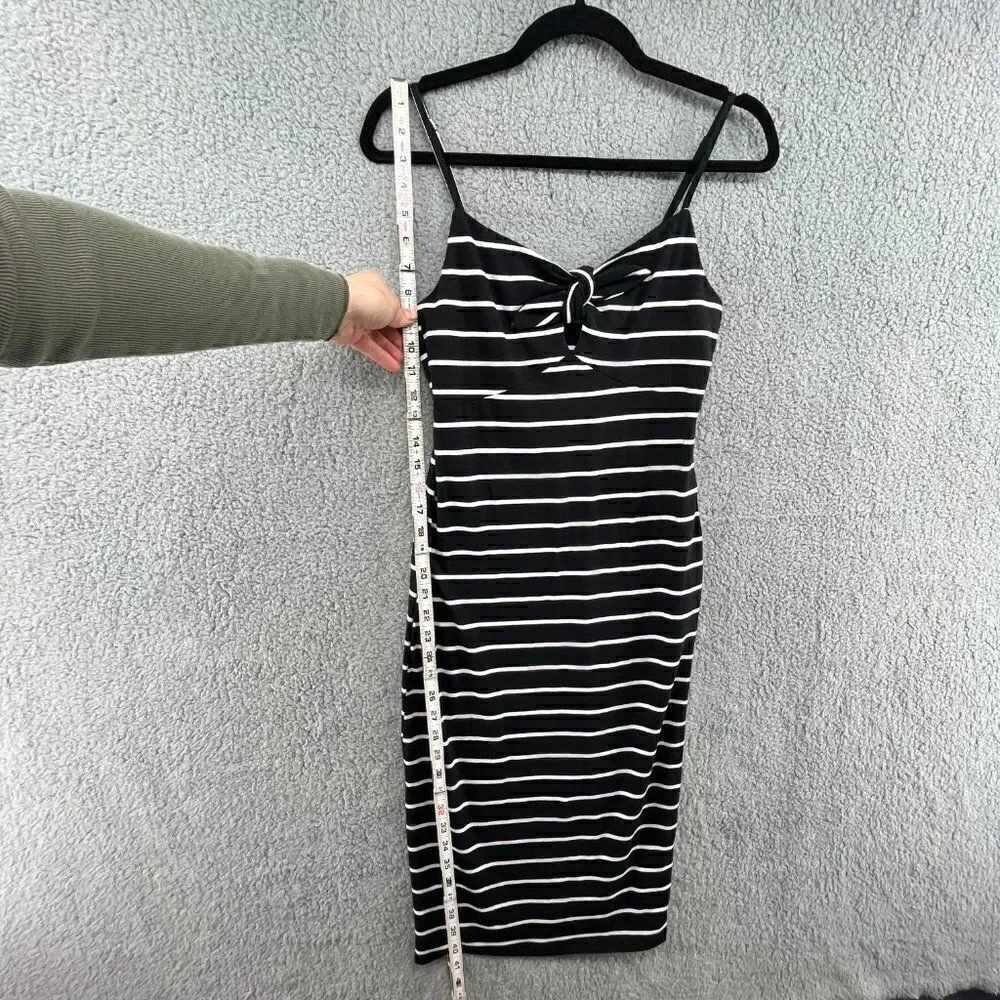 Dollhouse Striped Midi Dress - Size Small, Spaghetti Strap, Tie at Bust, Beachy